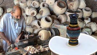 Wood Turning Into Making Lacquer art Flower Vase | How Lacquer Art Hand Crafted Wooden Vase are Made