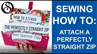 How to attach perfectly straight zips