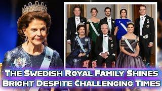 Wow indeed! The Swedish Royal Family Shines in Tiaras Despite Challenging Times, Reunited in Full!