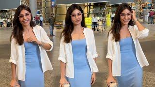 Harshita Gaur Spotted At Mumbai Airport Arrival