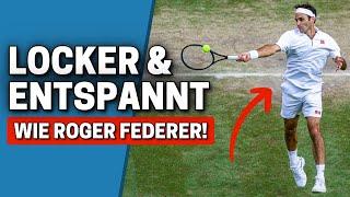 Wie du locker & entspannt Tennis spielst (Tennis Technik)