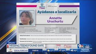 Annette Uruchurtu has been found safe along with Juarez teen boy