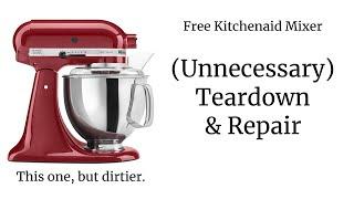 Kitchenaid Mixer Teardown and Repair - Trash to Treasure