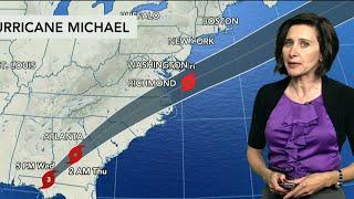 Meteorologist Regina Miller explains Hurricane Michael's path