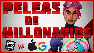 PELEAS DE MILLONARIOS  EPIC GAMES DEMANDA A APPLE Y GOOGLE - FORTNITE ELIMINADO DE LA PLAYSTORE 