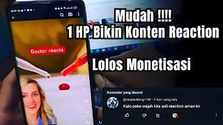 cara reaction video pake 1 hp di tiktok dan short