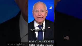 Tim Walz Lays Out Why Health Care Is So Important During Debate