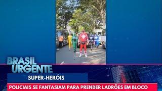 Policiais se fantasiam de Power Rangers para prender ladrões em bloco de rua em SP | Brasil Urgente