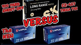 LAPUA Long Range & Super Long Range VERSUS SK Long Range Match at 100 Yards, CZ457 & TIKKA T1X