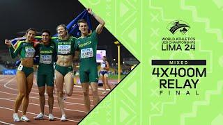 Australian team dominates mixed 4x400m relay final ‼️ | World Athletics U20 Championships Lima 24