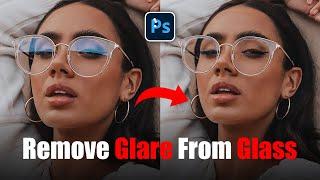 Remove Glare from glasses Magically in Photoshop