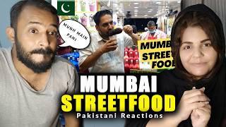 Pakistani eating street food in Mumbai | Juhu Beach street food | Indian street food | H&J REACTIONS