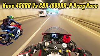 Kove 450RR vs Honda CBR 1000RR-R: Epic Drag Race Showdown!