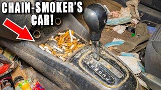 Cleaning a Chain-Smoker's "UNCLEANABLE" Car!