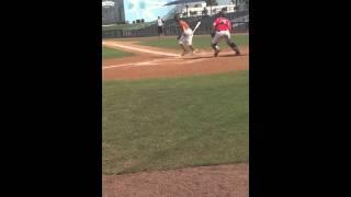 Justin Bernstein 2018 Grad RBI bunt single 10/11/2015