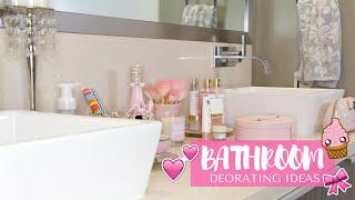 Bathroom Makeover- Girly Decorating Ideas! -SLMissGlam