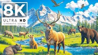 UNIQUE ANIMAL KINGDOM 8K ULTRA HD 120FPS | with Catchy Cinematic Music (color dynamic)