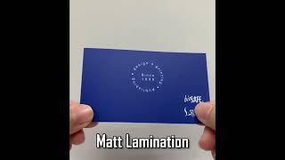 Matt Lamination Showcase!