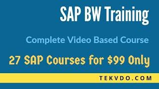 SAP BW Training - Complete BW Course - SAP BI Training