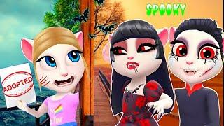 I was adopted by a vampire Family! How to Become a From vampire! My Talking Angela 2 Cosplay