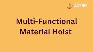 Multi-Function Tower Hoist/Material Hoist/Builder Hoist/