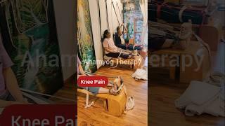 Knee pain therapy Aham Yog Institute #iyengaryoga #kneepain #yoga #shorts
