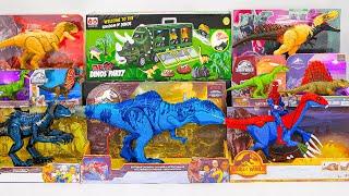 Jurassic World Unboxing Review | Dinosaur Truck, Spiderman Therizinosaurus, Giganotosaurus | ASMR