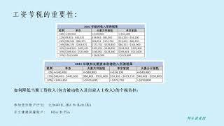 011期 除了401k, IRA 和 Roth IRA 以外，美国工资收入中还有哪些节税方法？ HSA 和 FSA 可帮您进一步降低当期税前收入。