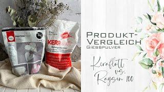 PRODUKTVERGLEICH GIESSPULVER | Keraflott vs. Raysin 100 | Gießteile einfärben | Januar 2024