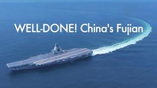 China's third aircraft carrier of Fujian completes 8-day maiden sea trial