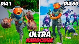 Sobreviví 50 Días en Fortnite ULTRA Hardcore!