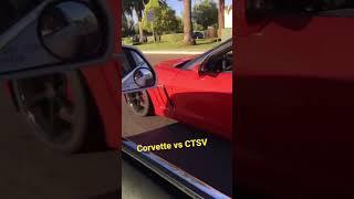 C6 Corvette Grand Sport vs Cadillac CTSV2 #supercharged #corvette #ctsv