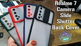 Realme 7 Best Camera Protector Sliding Shutter Smoke Back Case Cover