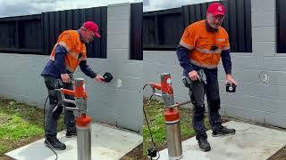 Drilling Concrete With The Core Drill Block -The Smartest Way To Drill!