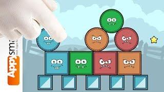 Blocks and Shapes Logic Puzzle Game for school kids walkthrough worlds 1 and 2