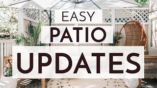 EASY & AFFORDABLE WAYS TO UPDATE YOUR PATIO THIS SUMMER ️