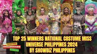 Top 25 Winners National Costume Miss Universe Philippines 2024 by Showbiz Philippines