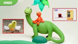 Fun with Elmo: Dinosaurs, Counting, and Dancing! | Compilation | Hindi