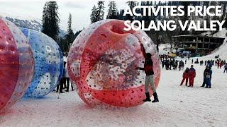 Solang Valley Manali | Solang Valley Snow Activities | Solang Valley Activities Price | Paragliding