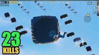 NEW RECORD IN MILITARY BASE | 23 KILLS SOLO VS SQUAD | PUBG MOBILE