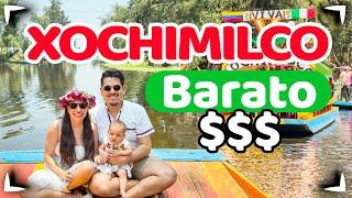 XOCHIMILCO barato  $250 pesos por una TRAJINERA para 20 personas   GUIA de que hacer, que comer