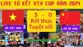 Link xem trực tiếp bóng chuyền nữ VTV Cup 2024 hôm nay 29/8: Việt Nam 3-0 Hà Nam, vào bán kết