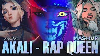 K/DA AKALI - RAP QUEEN Mashup (ft Ahri, (G)I-DLE, Madison Beer)