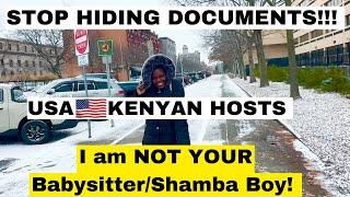 5 Months in USA and NO JOB! A KENYAN Host is hiding documents for a DVLottery Winner?