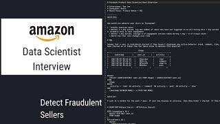 Amazon Data Scientist Mock Interview - Fraud Model