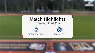 1. FC Phönix Lübeck siegt in Unterzahl gegen den Bremer SV l Regionalliga Nord 11. Spieltag