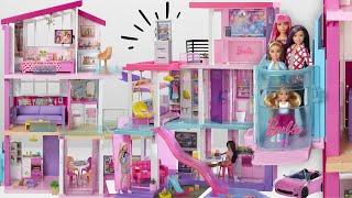 8 Minutes Satisfying with Unboxing Barbie Dreamhouse Dollhouse Swimming Pool & Slide Toy Review ASMR