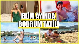 EKİM'DE BODRUM TATİLİ OLUR MU? EN İYİ AQUAPARK DENİZE GİRDİK KALEYİ GEZDİK 5 KİȘİLİK OTEL ODA TURU