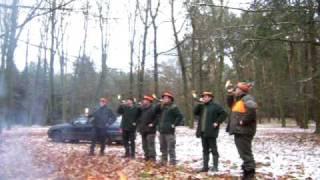 Treibjagd Gräfendorf Jagdhorn blasen 8