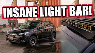 The ULTIMATE Daily Driver Adventure Crosstrek is DONE! Vision X Unite Light Bar + Roof Rack Install!